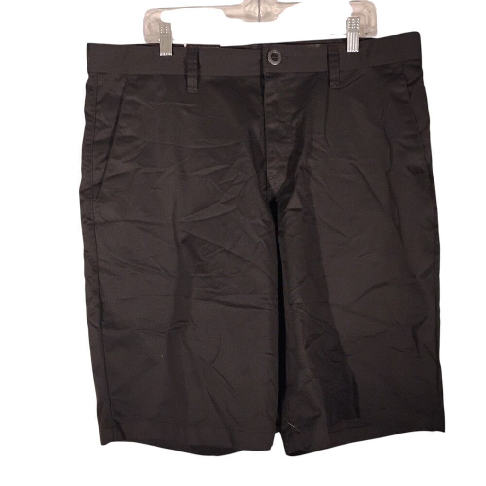 Volcom shorts mens 38 black skate frickin chino relaxed rise regular fit surf